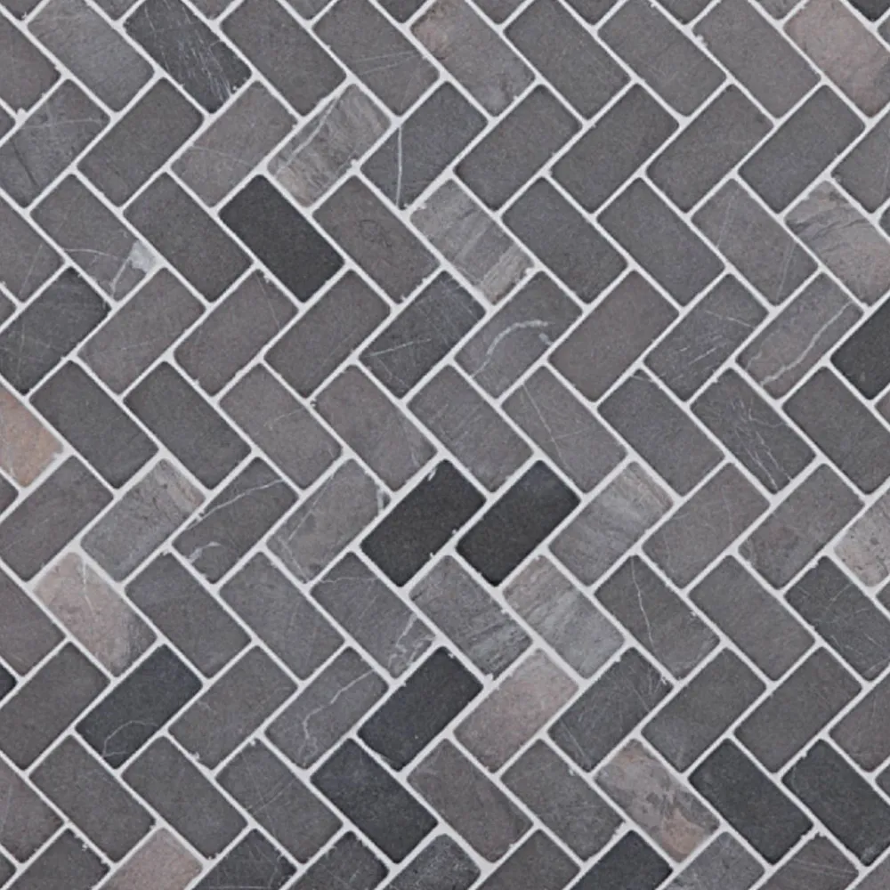 Marmorimosaiikki Herringbone Gray, 30 x 60 mm*Qualitystone Hot