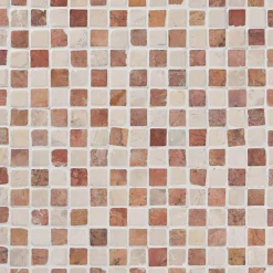 New Marmorimosaiikki Square Terra-White, verkolla, 20 x 20 mm Mosaiikkilaatat