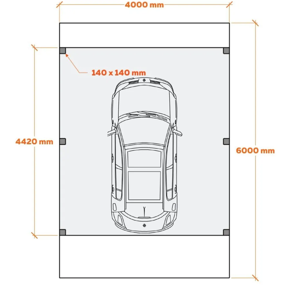 Matkailuautokatos Ralf 24m2*Holzbrüder