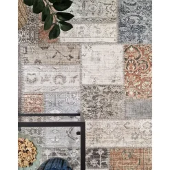 Matto Patchwork ruskea monivärinen*Benina New