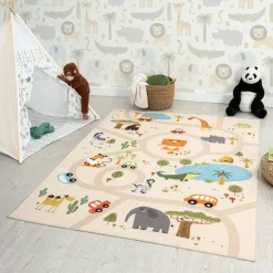Clearance Matto Play Animals, eri kokoja ja värejä Matot