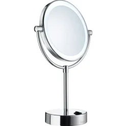 Meikkipeili Dual light pyöreä valolla vapaasti seisova*Smedbo New