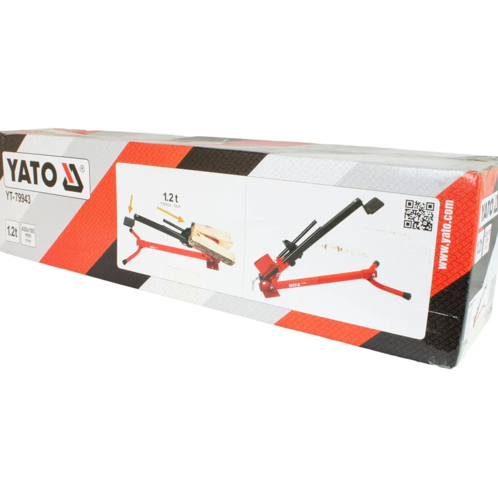 Mekaaninen halkomakone 1,2T 430 mm jalkakäyttöinen*Yato Online