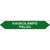 Merkintätarra/putkistotarra "Kaukolämpö paluu", 16x2.5cm, 5kpl*Suomen Turvakauppa Clearance