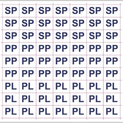Best Merkintätarrat "SP, "PP", "PL" Kyltit Ja Varoitustarrat