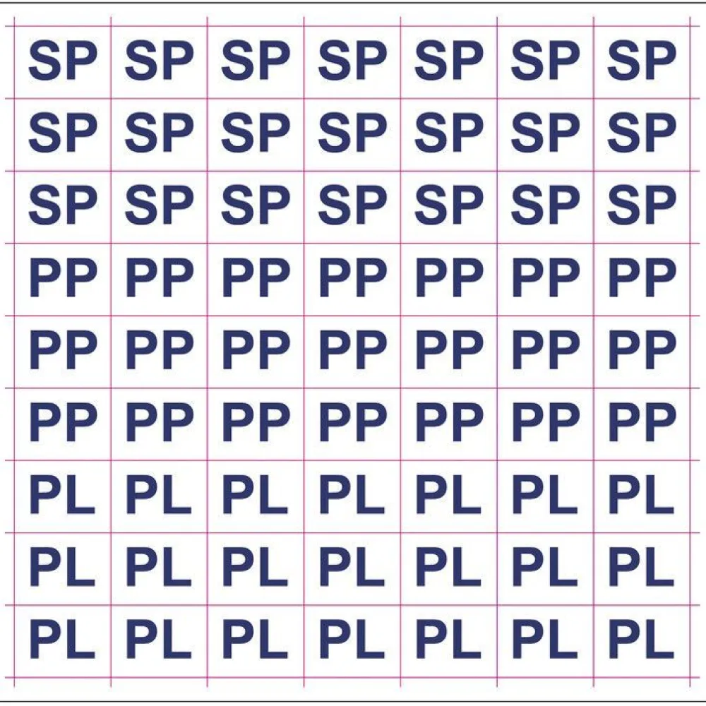 Best Merkintätarrat "SP, "PP", "PL" Kyltit Ja Varoitustarrat