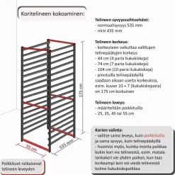Best Meshkori 35 Classic 327x527x185 mm valkoinen Säilytysjärjestelmät