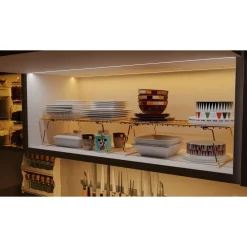 Metallinen pöytähylly Dolap Ici Organizer, 15x19x42cm, kulta*Linento Furniture New