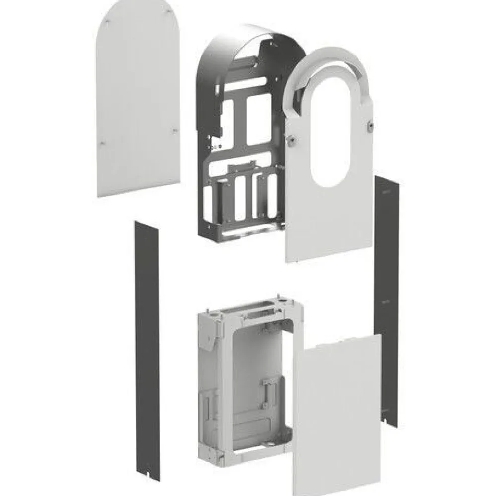Metallisarja yhden EVlink Pro AC -latausaseman asennukseen*Schneider Electric Clearance