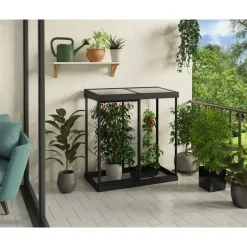 Minikasvihuone IVY, 0.8m², polykarbonaatti, musta*Palram-Canopia Hot