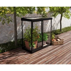 Minikasvihuone IVY, 0.8m², polykarbonaatti, musta*Palram-Canopia Hot