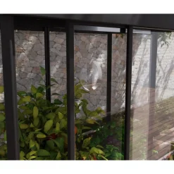 Minikasvihuone IVY, 0.8m², polykarbonaatti, musta*Palram-Canopia Hot