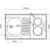 Minikeittiö MKZT-100, leveys 100cm, sähkökäyttöinen*Limatec New