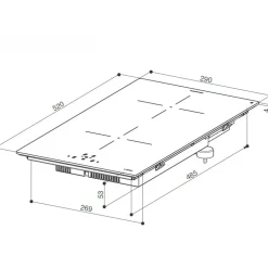 Minikeittiö PMK3HP05963001, leveys 100cm, induktiolevyllä*Limatec