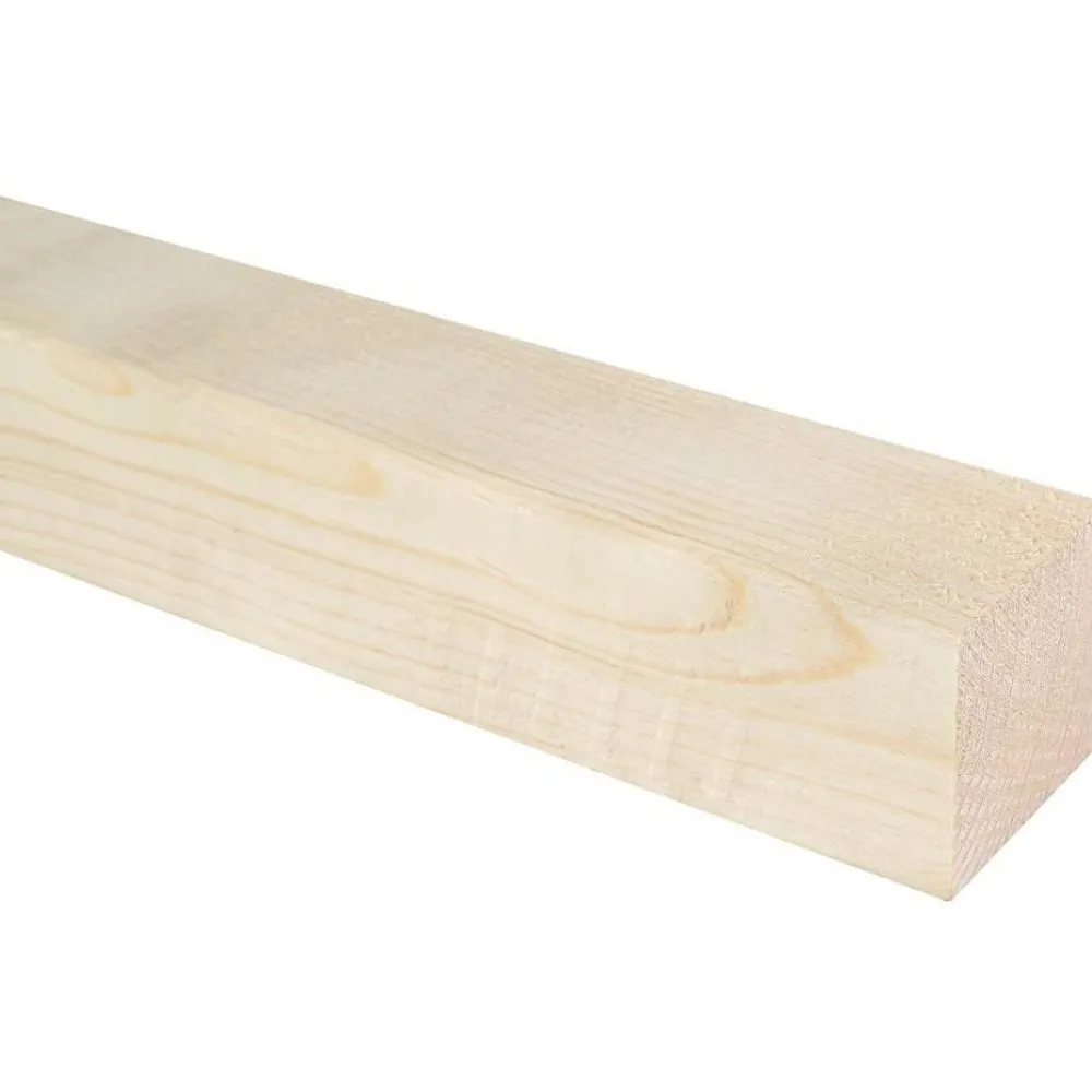 Clearance Mitallistettu puutavara , 48x48mm, puuvalmis, eri vaihtoehtoja Puutavara