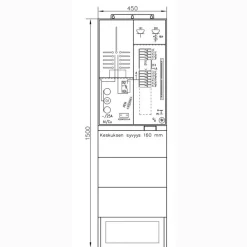 Hot Mökkikeskus Beagle 3406P25+PR JAL 25A IP34 Mökkikeskukset|Mittauskeskukset
