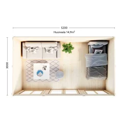 Mökki 388 Pielinen 15,6 m²*Luoman Lillevilla