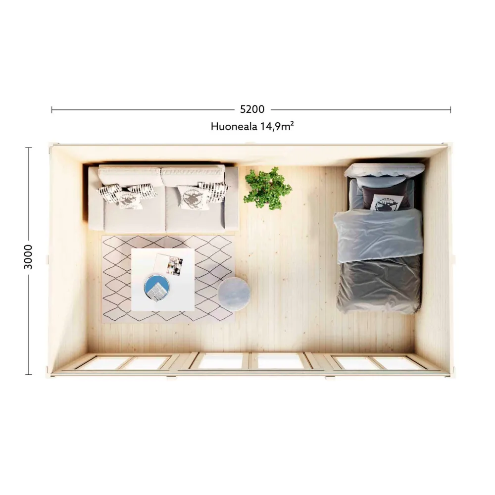 Mökki 388 Pielinen 15,6 m²*Luoman Lillevilla
