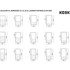 Discount Mökkiovi ML4A M12 mittatilausovi ilman ristikkoa Mökkiovet