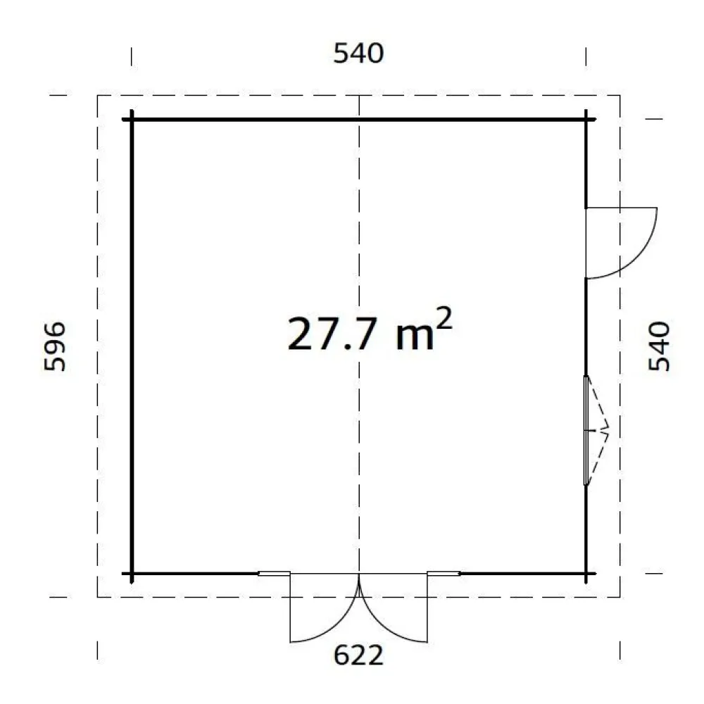 Clearance Mökki Irene, 27,7m² FR70-5656-3 Kesämökit