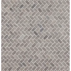 Mosaiikkilaatta Herringbone Light Grey Mini, 20x40mm*Qualitystone Sale