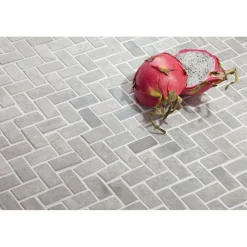 Mosaiikkilaatta Herringbone Light Grey Mini, 20x40mm*Qualitystone Sale