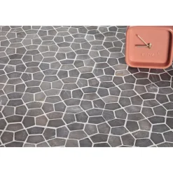 Mosaiikkilaatta Pentagon Mini Grey, 30x50mm*Qualitystone Discount
