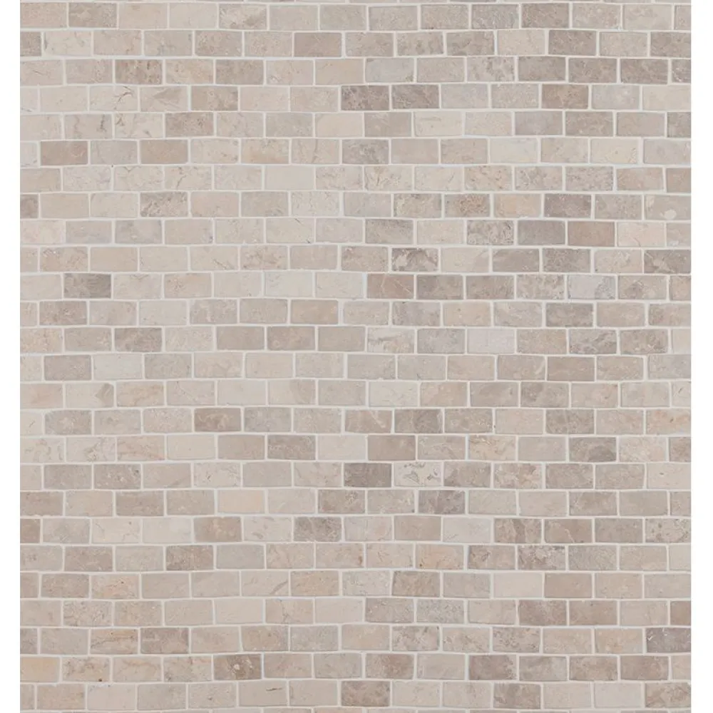 Mosaiikkilaatta Brick Mini White, 20x40mm*Qualitystone