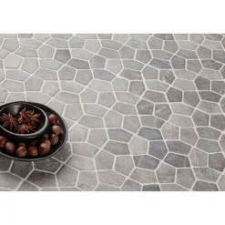 New Mosaiikkilaatta Pentagon Mini Light Grey, 30x50mm Marmorilaatat|Mosaiikkilaatat