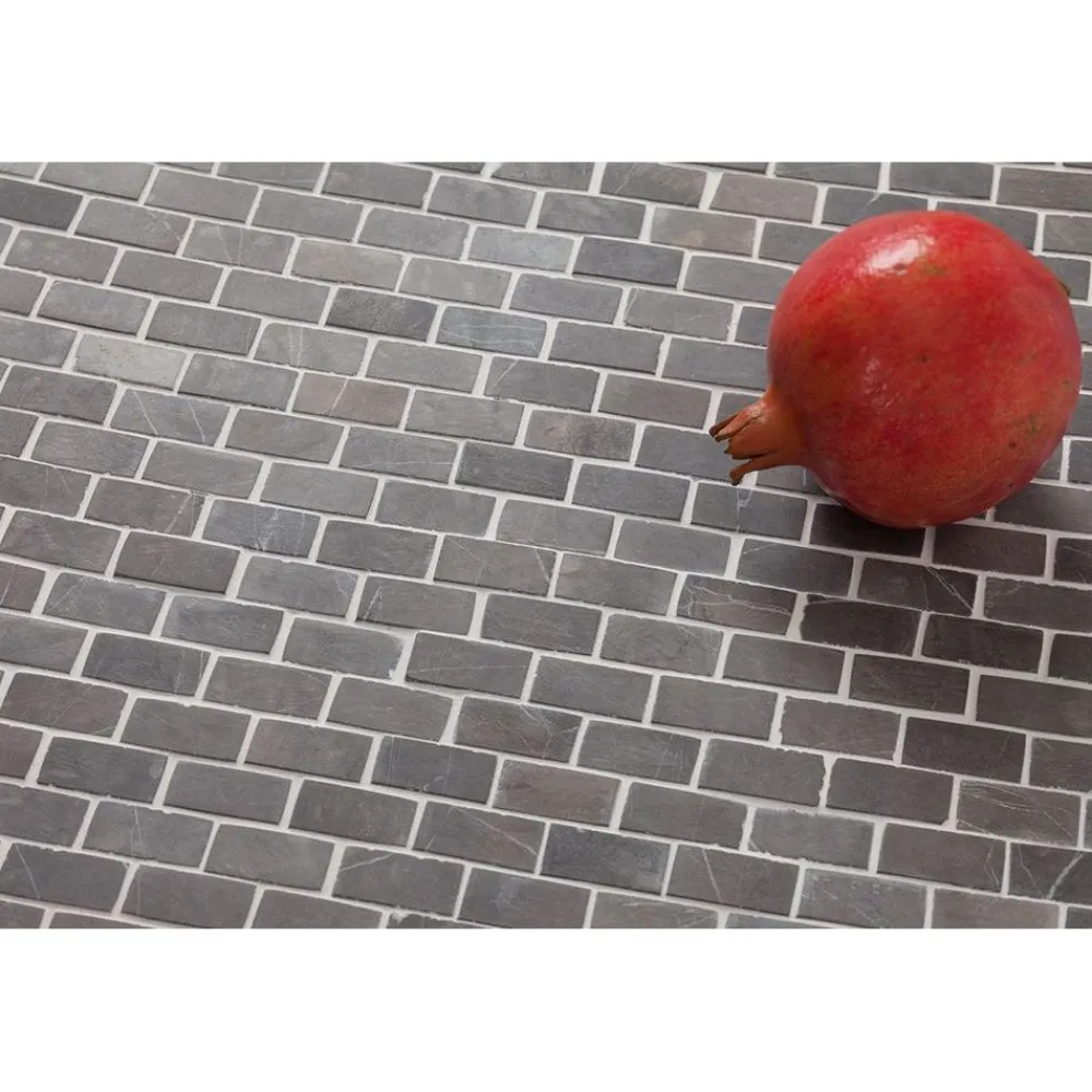 New Mosaiikkilaatta Brick Mini Grey, 20x40mm Marmorilaatat|Mosaiikkilaatat