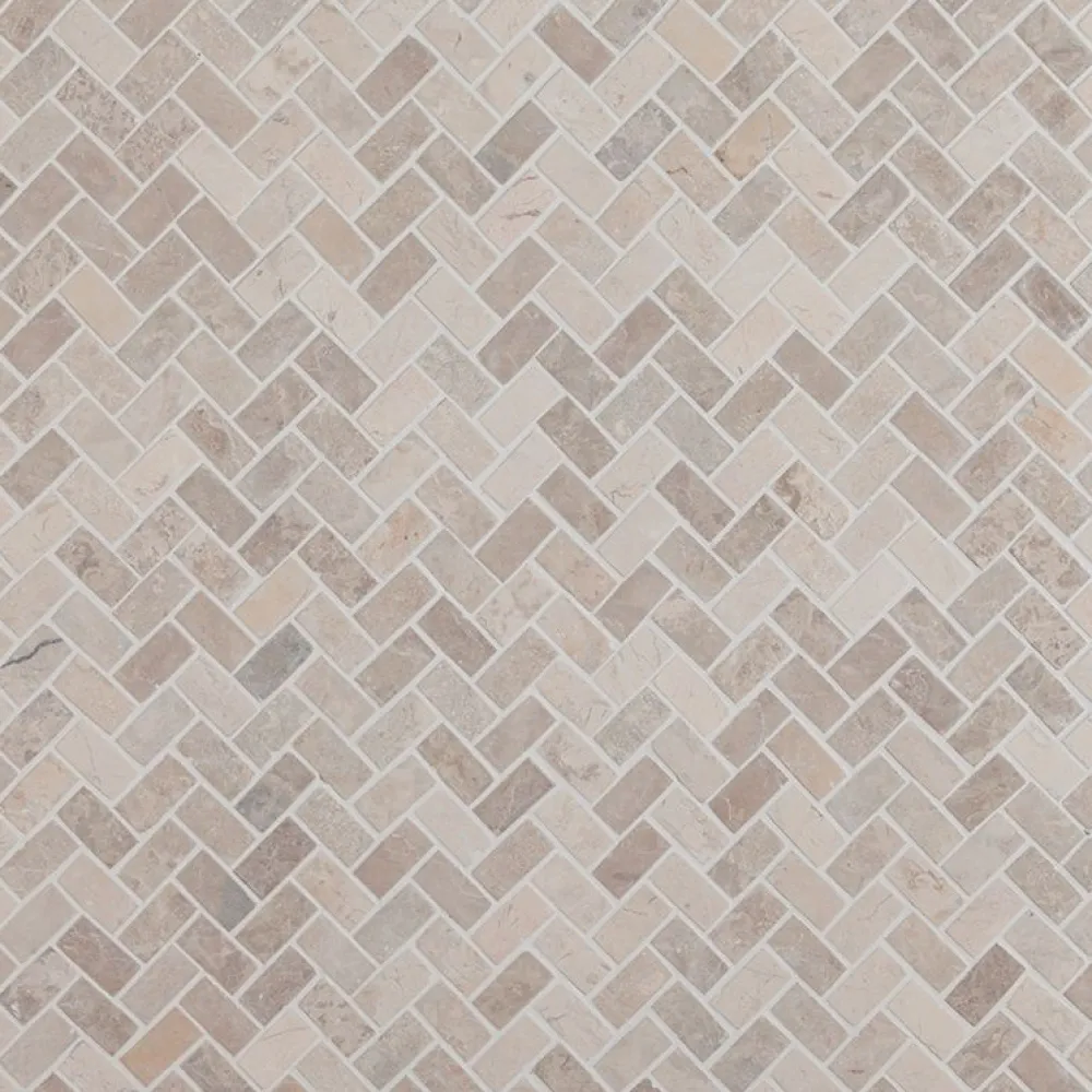 Outlet Mosaiikkilaatta Herringbone White Mini, 20x40mm Marmorilaatat|Mosaiikkilaatat