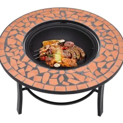 Mosaiikkitulisija 68cm, terrakotta*FinePRICE Online