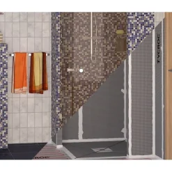 Märkätilalevy lattiaan ilman kaivoa ST100 1000x1000x20 mm*Tycroc Discount