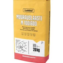 Muurauslaasti Lakka M100/600, 20kg*Lakka Rakennustuotteet New