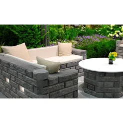 Outlet Muurikivi Aitakivi kansipari 560x200x100 mm sileä musta Muurikivet