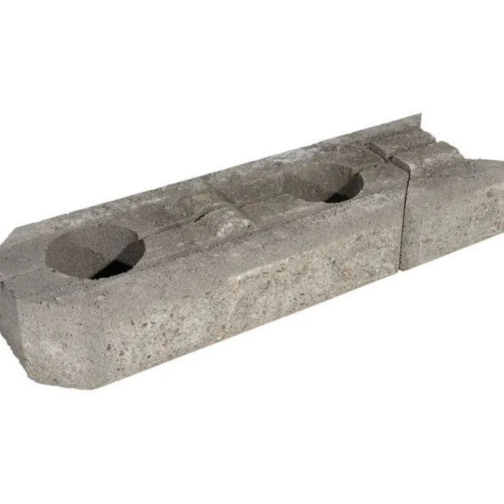 Muurikivi Aitakivi peruspari 560x200x100 mm sileä harmaa*Rudus
