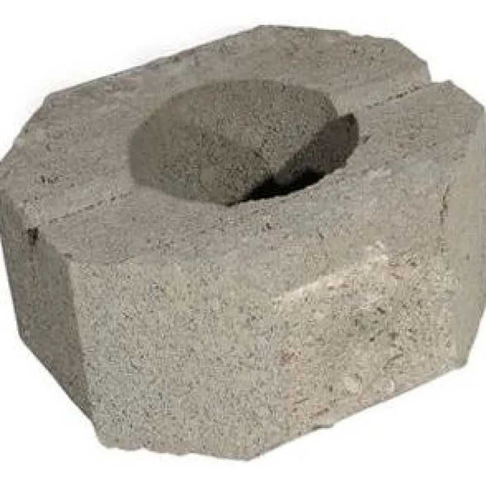 Outlet Muurikivi Aitakivi päätykivi 200x200x100 mm sileä harmaa Muurikivet