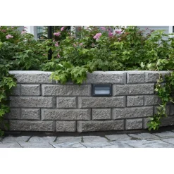 Outlet Muurikivi Aitakivi päätykivi 200x200x100 mm sileä harmaa Muurikivet