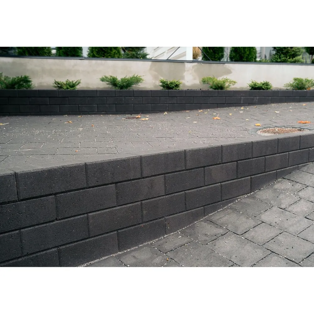 New Muurikivi 300x150x120 mm sileä musta Muurikivet