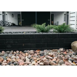 New Muurikivi 300x150x120 mm sileä musta Muurikivet