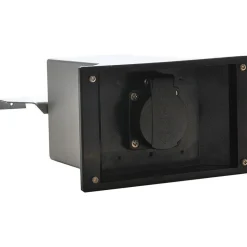 Muuripistorasia 16 A 220-250 V IP44 190x185x98 mm musta*Rudus Outlet