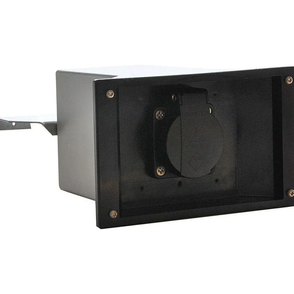 Muuripistorasia 16 A 220-250 V IP44 190x185x98 mm musta*Rudus Outlet