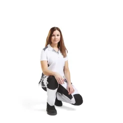 Outlet Naisten housut 7910 Stretch valkoinen/musta Työhousut