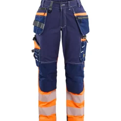 Naisten riipputaskuhousut 7196 Highvis Stretch*Blåkläder Hot