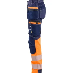 Naisten riipputaskuhousut 7196 Highvis Stretch*Blåkläder Hot