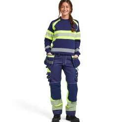 Naisten riipputaskuhousut 7196 Highvis Stretch*Blåkläder Hot