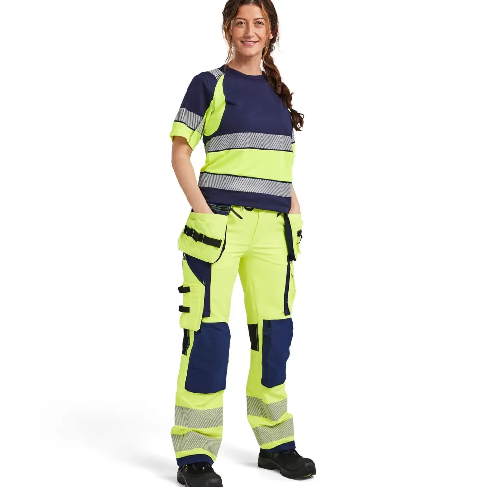 Naisten t-paita 3410 Highvis pyöreä pääntie*Blåkläder Sale