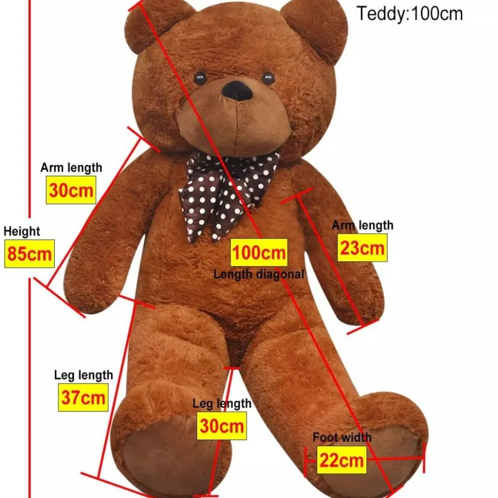 Discount Nalle pehmolelu XXL 100 cm ruskea Lelut