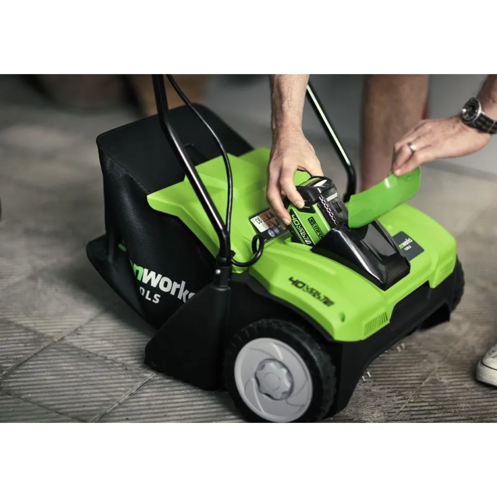 Nurmikon ilmaaja G40DT35, 40V, ilman akkua*Greenworks Outlet