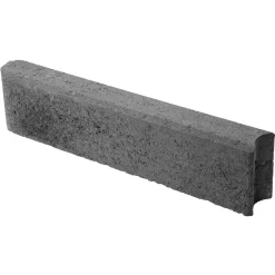 Nurmikon reunakivi Lakka 600x135x80 mm musta*Lakka Rakennustuotteet Hot